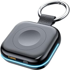HUOTO Portable Charger for Apple Watch,Wireless Magnetic iWatch Charger 1200mAh Power Bank Travel Keychain Accessories Smart Watch Charger for Apple Watch Series 9/8/7/6/SE/5/4/3/2/1/UItra/UItra 2