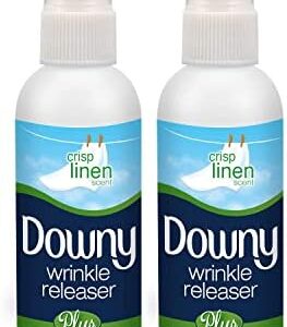 Downy Wrinkle Releaser, Travel Size, Cruise Accessories, Crisp Linen Scent 3 fl oz - 2 Pack