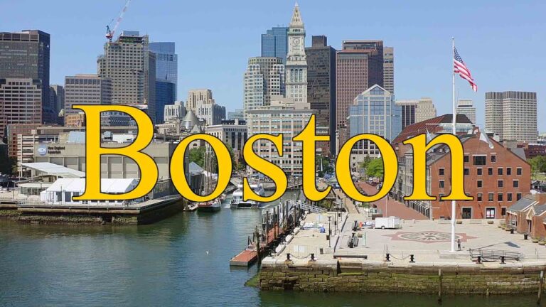 Boston USA. The Most European City in the US. Sights, People and Food