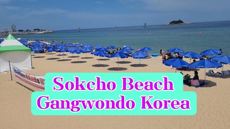 EXPLORING SOKCHO BEACH IN GANGWONDO SOUTH KOREA/SUMMER SEASON 2023 #sokchobeach #속초해수욕장